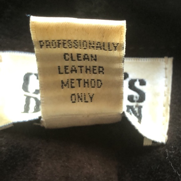 Chico’s Brown Leather Suede Collarless Jacket Coat Topper with Fringe Trim - Picture 15 of 16